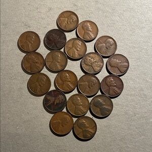 Vintage Wheat Lincoln Penny Lot 1930, 1940 &1950
